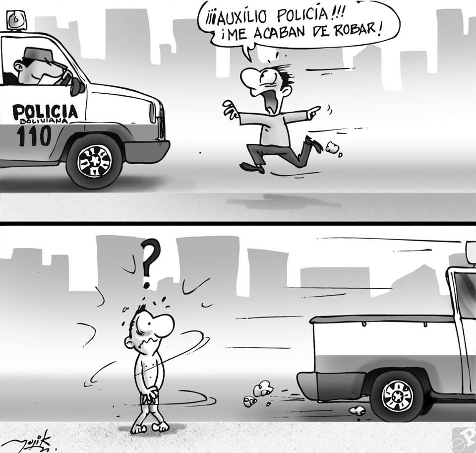 Caricatura de Policia