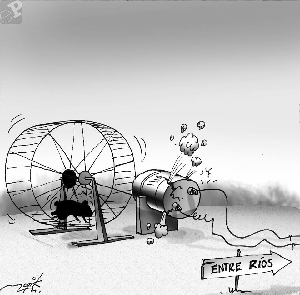 Caricatura sobre la energia electrica